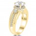 1.20 ct Ladies Round Cut Diamond Semi Mounting Engagement Ring in 14 kt Yellow Gold